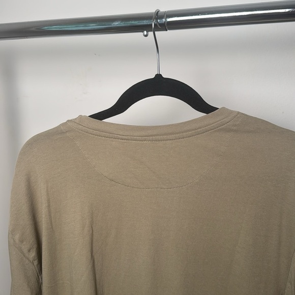 Brave Soul Tan/Stone Short Sleeve Tee Soft Casual Basic Size Large - Picture 5 of 7